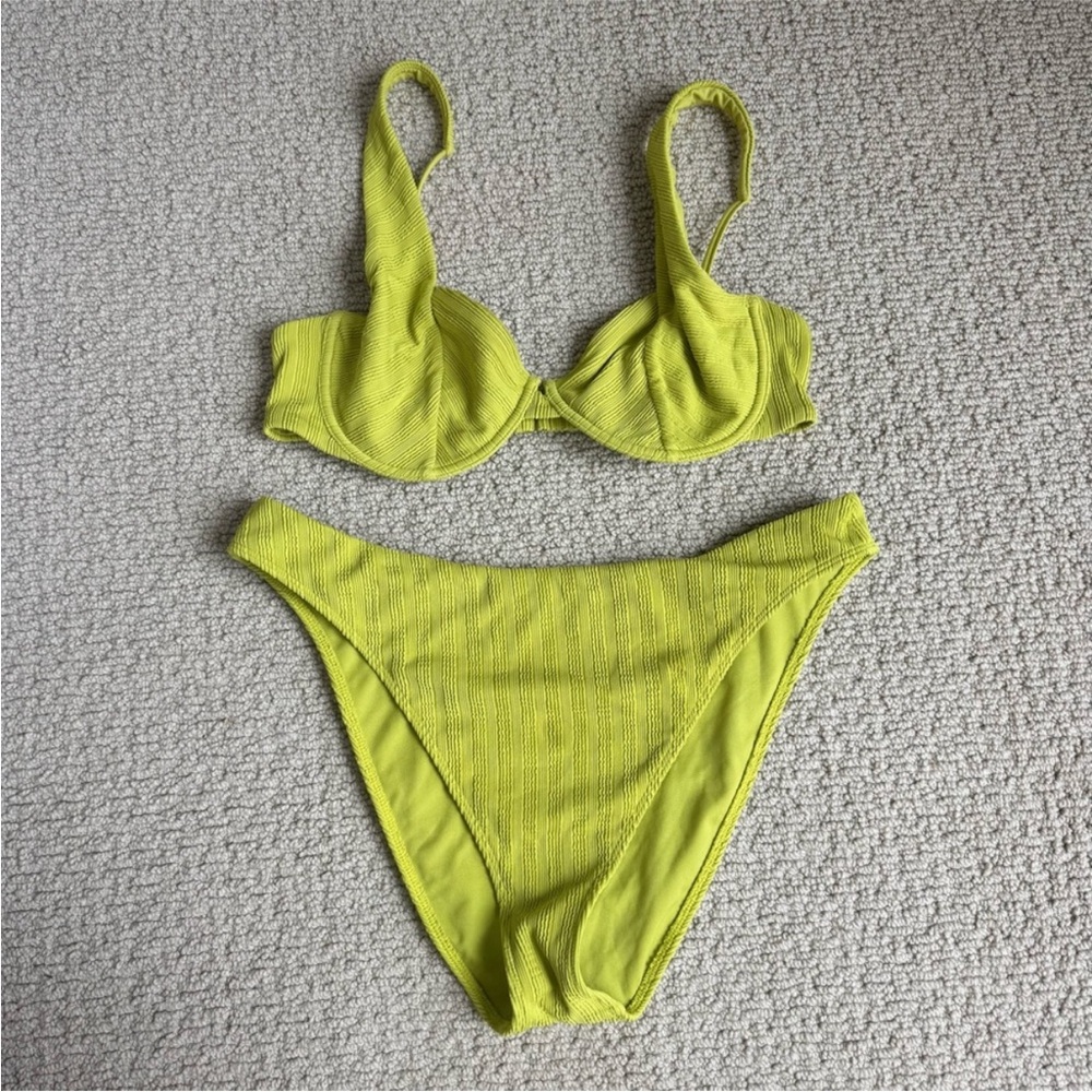 Abercrombie & Fitch Green Bikini Set Swimwear